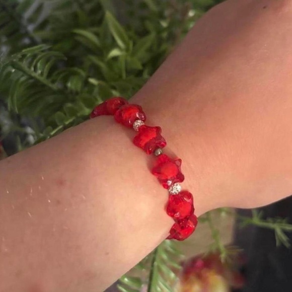 6 Beaded Crystal Bracelets Jewelry - Picture 2 of 4